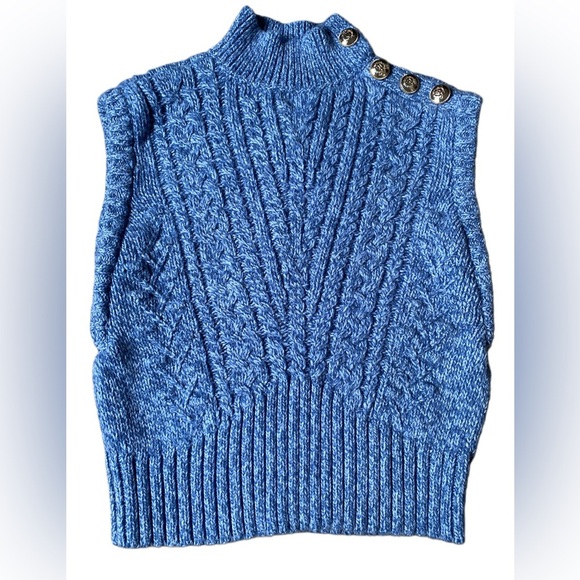 Talbots Jackets & Blazers - Talbots Women’s Blue Knit Vest Size S